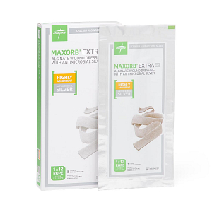 Silver Calcium Alginate Dressing Maxorb® Extra Ag+ 1 X 12 Inch Rope ...